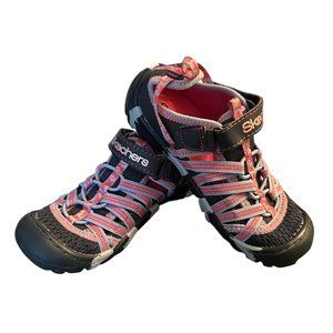 Skechers Kids' Summer Steps Sandals Shoes Blue/pink Size Us 11